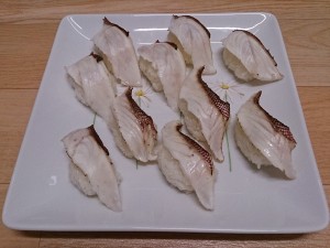 ﾁｶﾒｷﾝﾄｷ炙り握り